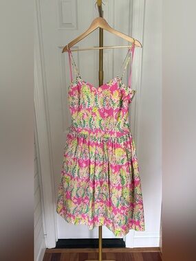 Lilly Pulitzer Millionaires Row Pink Jungle Dress